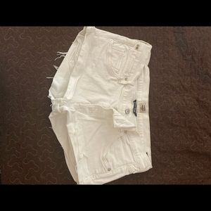 Citizens of Humanity shorty cuffed cutoff white button fly denim shorts. Size 30